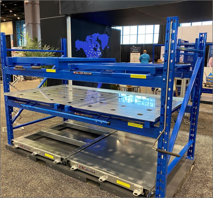 DOUBLE ROLL OUT PALLET